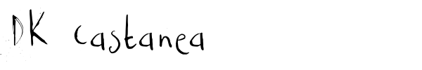 DK Castanea font preview